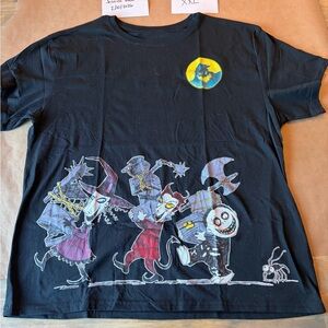 Disney Black Tee with Colorful Halloween Characters